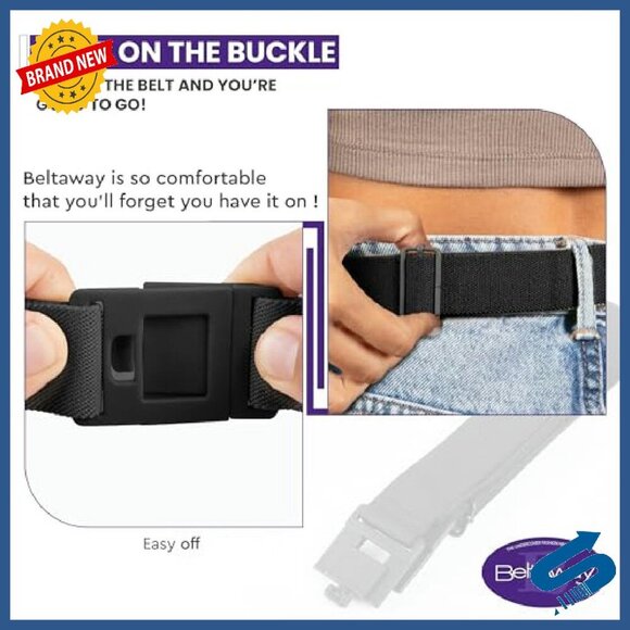 Adjustable Elastic No Show Belt for Women - Stretch Comfort Fit main image 7